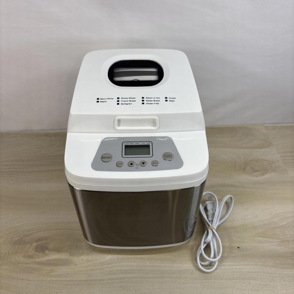 Cook's Essentials 1.5-lb Stainless Steel Breadmaker White/Stainless